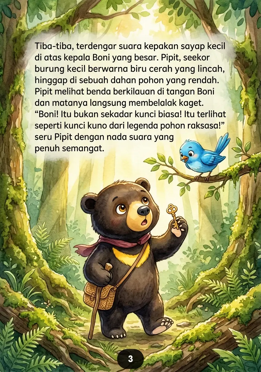 BERUANG MENEMUKAN KUNCI EMAS Rahasia Besar di Hutan Sunyi preview 1