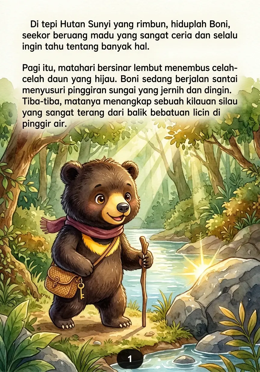 BERUANG MENEMUKAN KUNCI EMAS Rahasia Besar di Hutan Sunyi preview 3