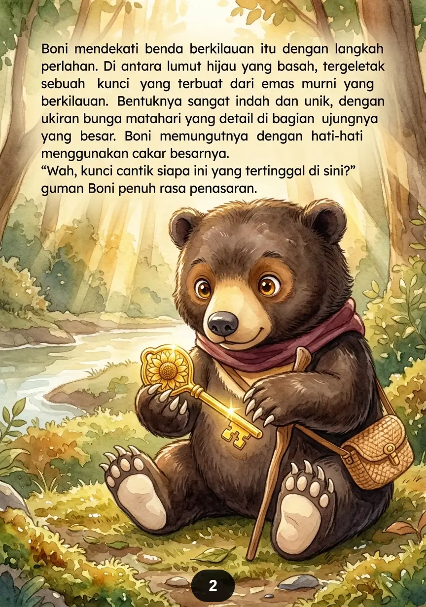 BERUANG MENEMUKAN KUNCI EMAS Rahasia Besar di Hutan Sunyi preview 4