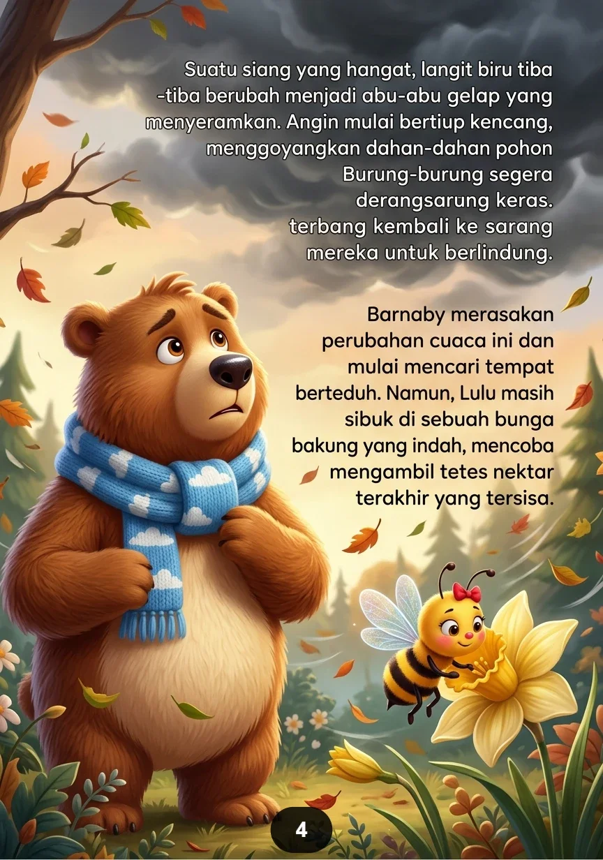 BERUANG MENOLONG LEBAH KECIL Kebaikan Membawa Persahabatan yang Indah preview 2