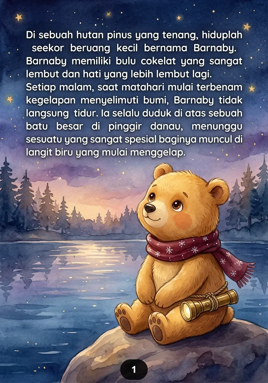 BERUANG MENUNGGU BINTANG PULANG Harapan Hangat di Langit Malam preview 3