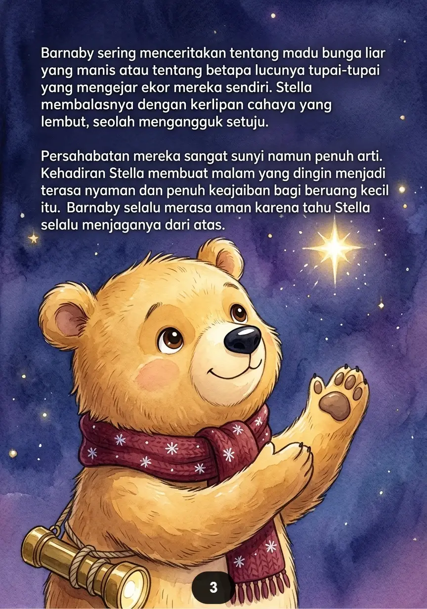 BERUANG MENUNGGU BINTANG PULANG Harapan Hangat di Langit Malam preview 1