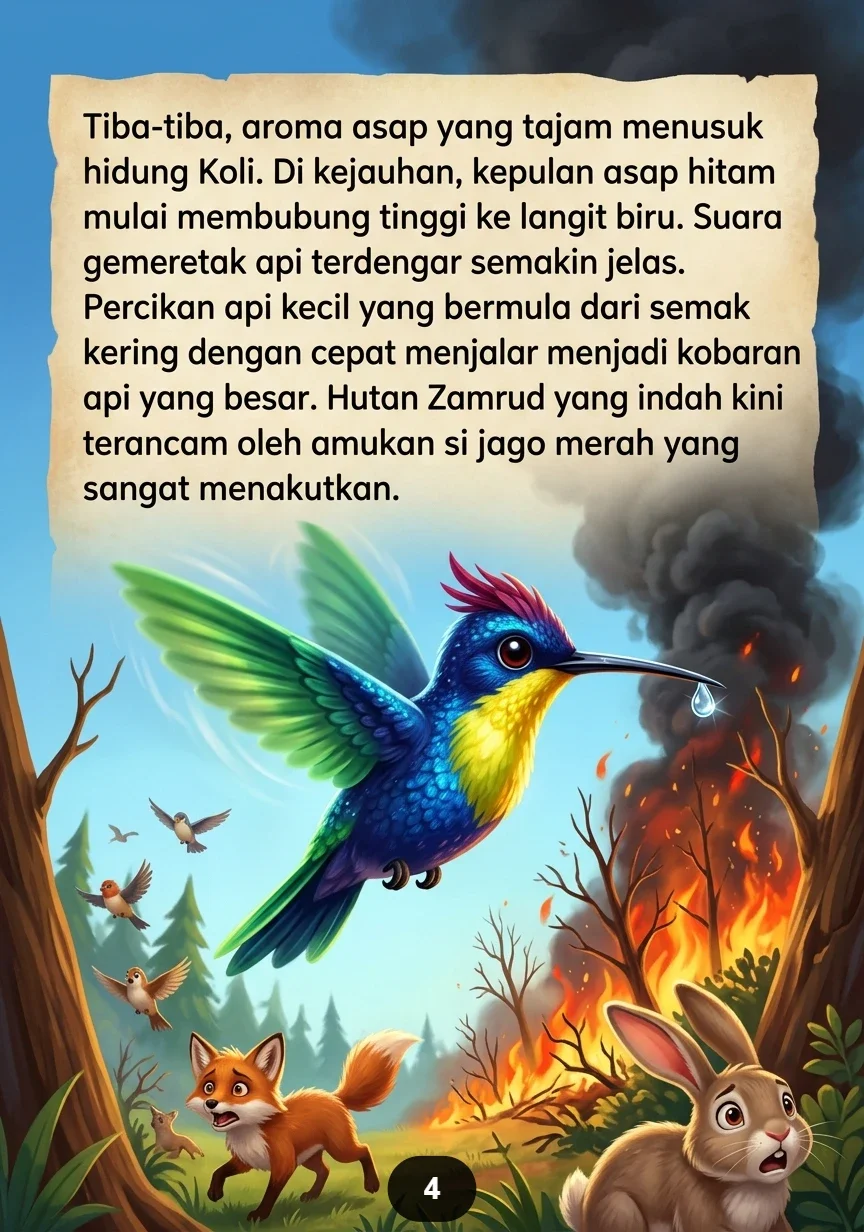 BURUNG KOLIBRI PEMBAWA HARAPAN Setetes Kebaikan yang Mengubah Dunia preview 3