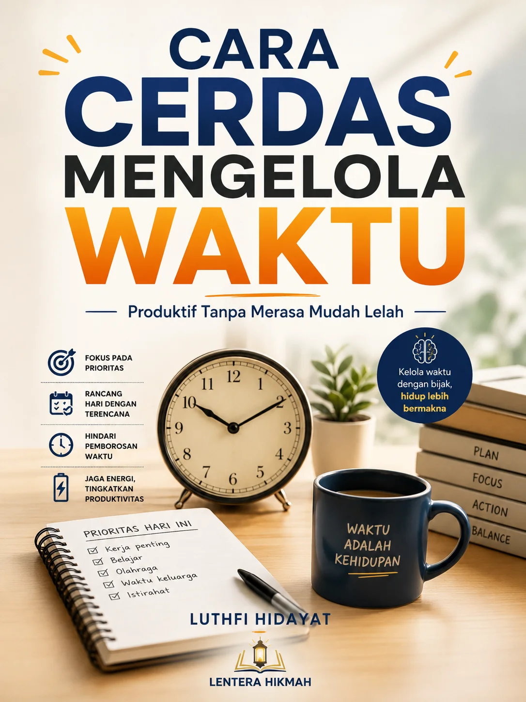 CARA CERDAS MENGELOLA WAKTU - Produktif Tanpa Merasa Mudah Lelah