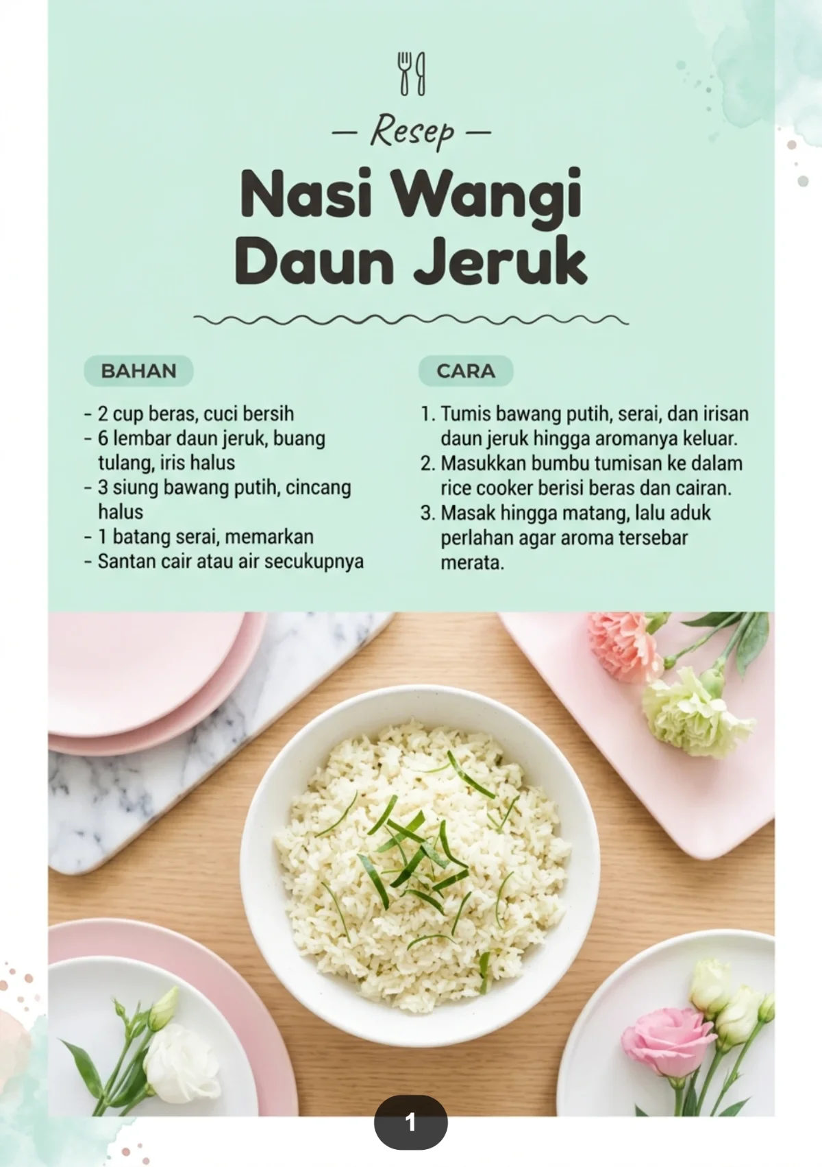DAPUR MINIMALIS HIDUP MANIS	Menata Rumah Dan Menu Harian	 preview 2