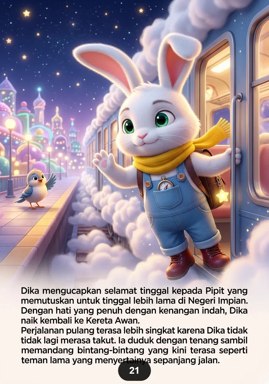 DIKA DAN KERETA AWAN Perjalanan Si Kelinci Menuju Negeri Impian preview 2