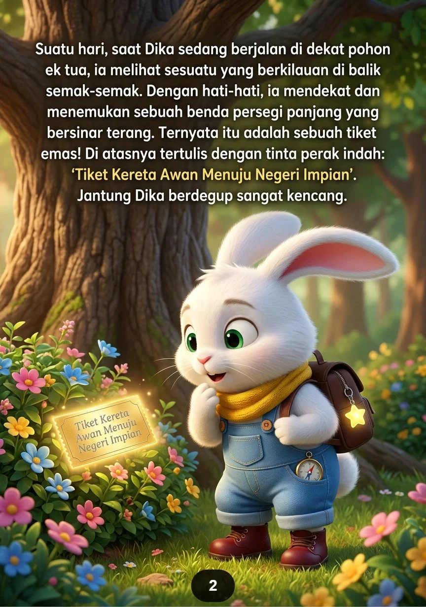 DIKA DAN KERETA AWAN Perjalanan Si Kelinci Menuju Negeri Impian preview 4