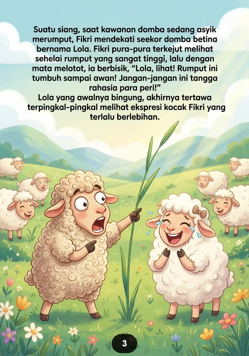 DOMBA KERITING YANG SUKA BERCANDA Kisah Lucu Di Padang Rumput preview 3