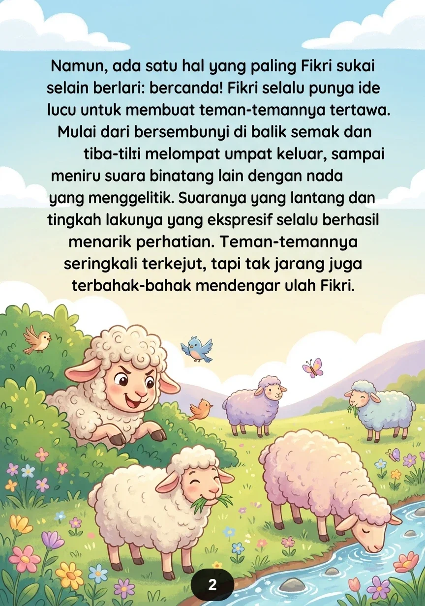 DOMBA KERITING YANG SUKA BERCANDA Kisah Lucu Di Padang Rumput preview 2