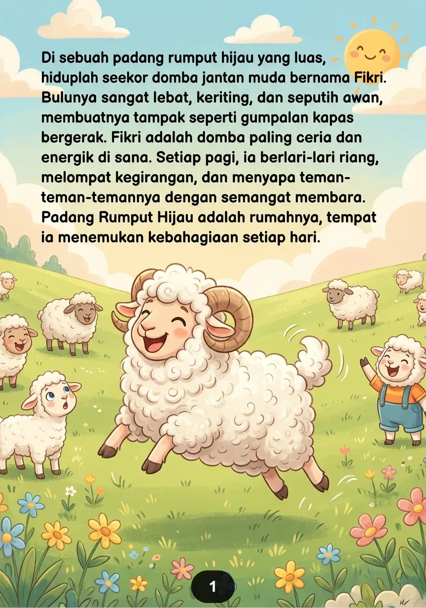 DOMBA KERITING YANG SUKA BERCANDA Kisah Lucu Di Padang Rumput preview 1