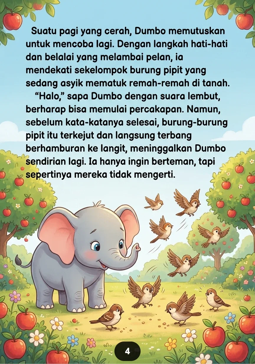 GAJAH MINI DI KEBUN APEL Kisah Persahabatan Yang Menggemaskan preview 4