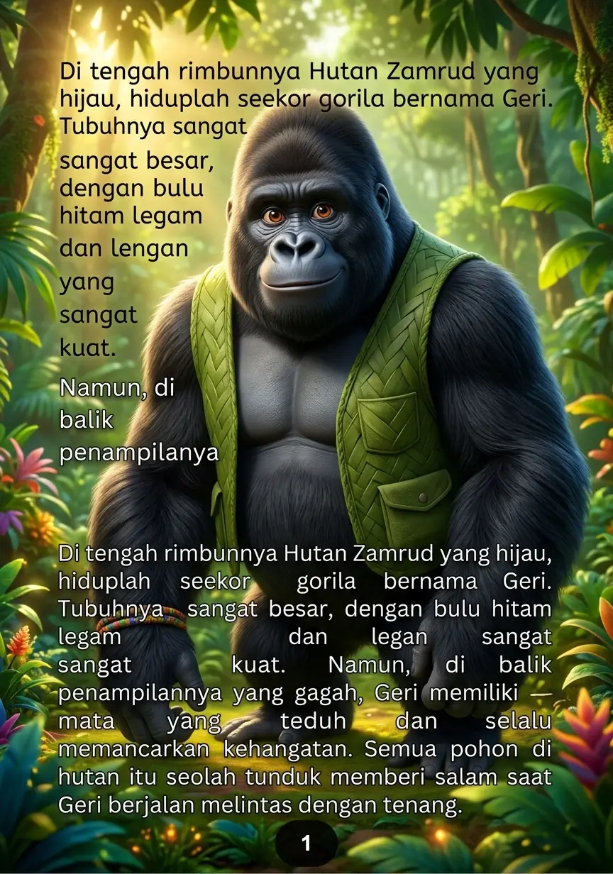 GORILA RAMAH PENJAGA HUTAN Kekuatan untuk Melindungi Teman preview 2