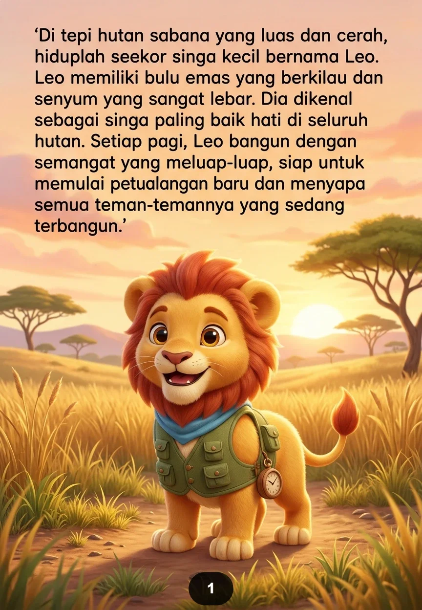 HARI SIBUK SINGA KECIL Semua Hewan Meminta Bantuan Bersamaan preview 2