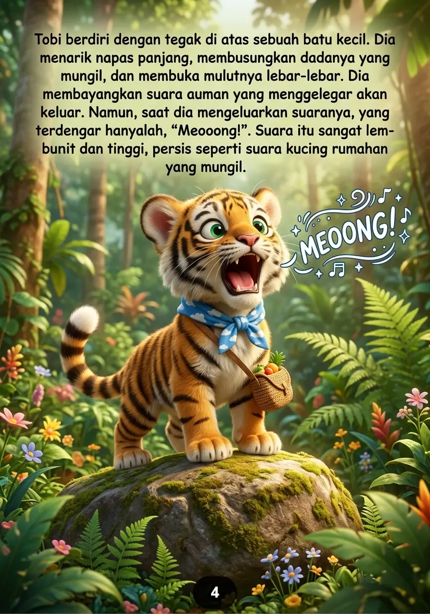 HARIMAU KECIL SALAH MENGAUM Suara Aneh Membuat Hutan Heboh preview 2