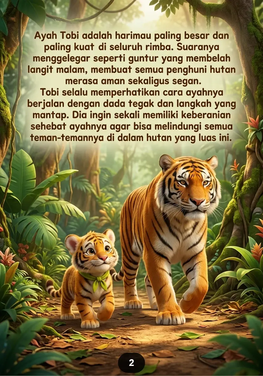 HARIMAU KECIL TAKUT KATAK Lompatan Kecil Membuatnya Lari Ketakutan preview 4