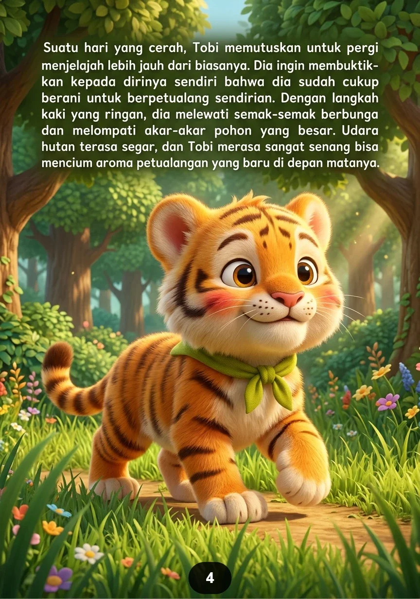 HARIMAU KECIL TAKUT KATAK Lompatan Kecil Membuatnya Lari Ketakutan preview 1