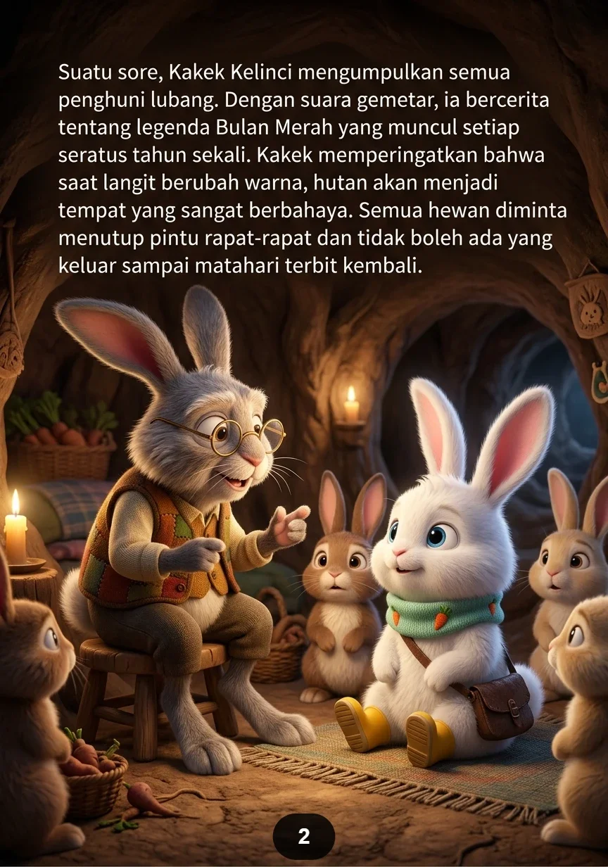 KELINCI DAN BULAN MERAH Misteri Malam di Hutan Sunyi preview 4