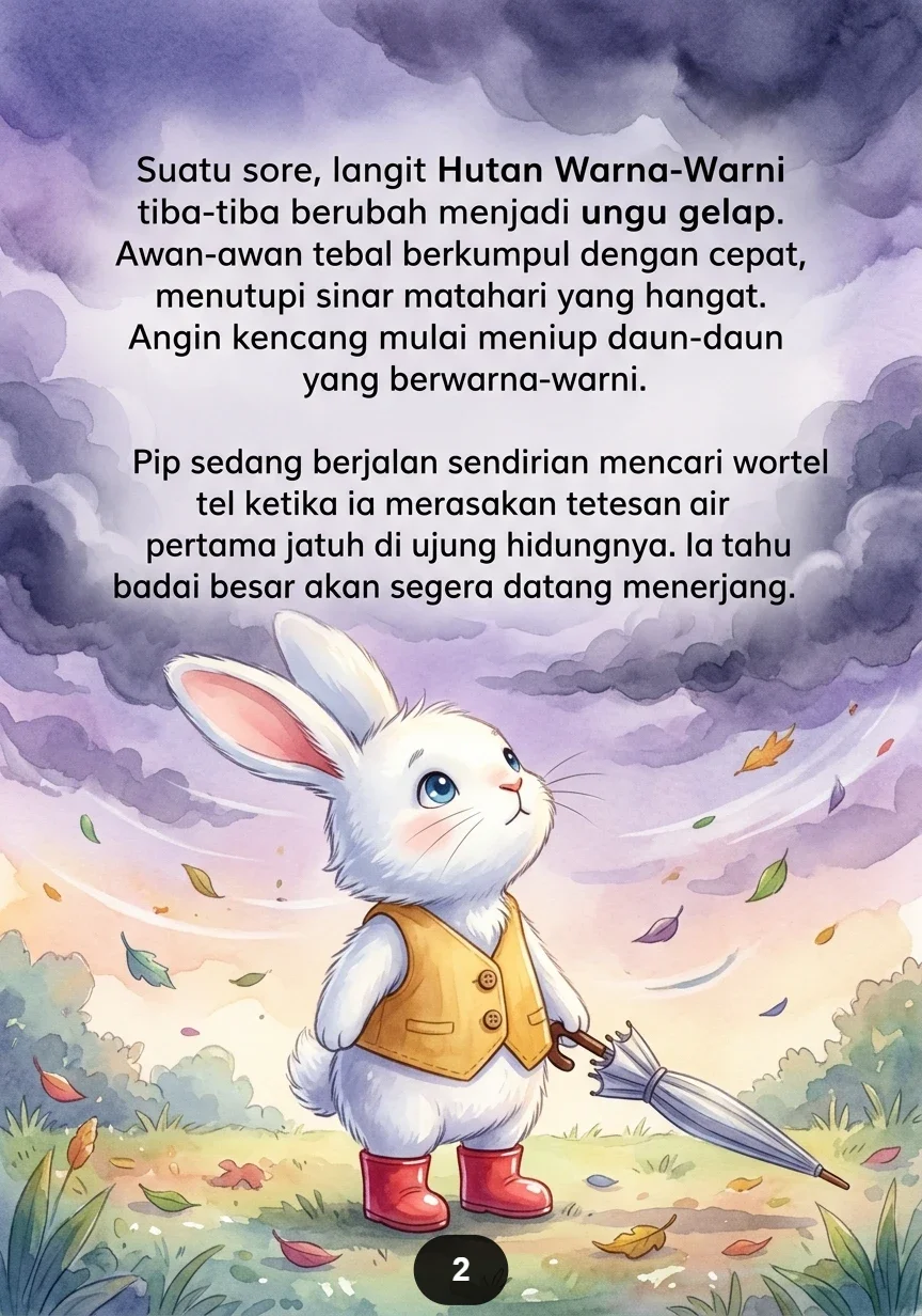 KELINCI DAN PAYUNG BINTANG Petualangan Manis di Bawah Hujan preview 4