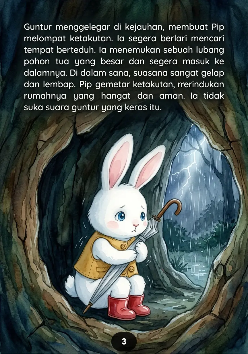 KELINCI DAN PAYUNG BINTANG Petualangan Manis di Bawah Hujan preview 3