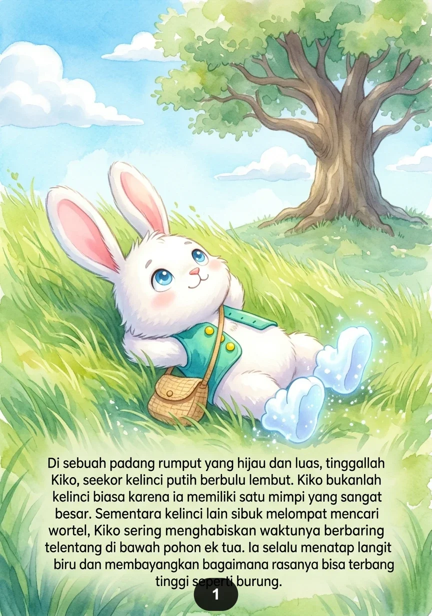 KELINCI DAN SEPATU AWAN Terbang Tinggi Menuju Negeri Impian preview 1