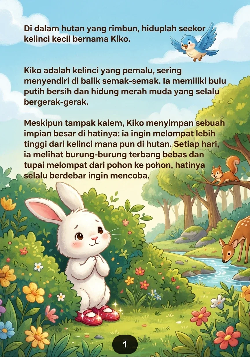 KELINCI DAN SEPATU MERAH Lompatan Ceria Penuh Kejutan preview 1