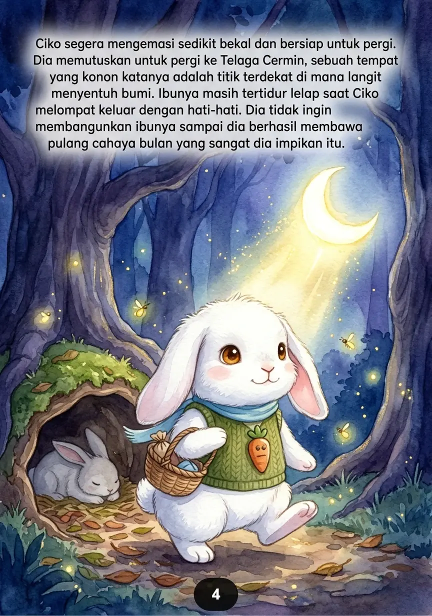 KELINCI MENUNGGU BULAN TURUN Harapan Kecil di Malam Sunyi preview 2