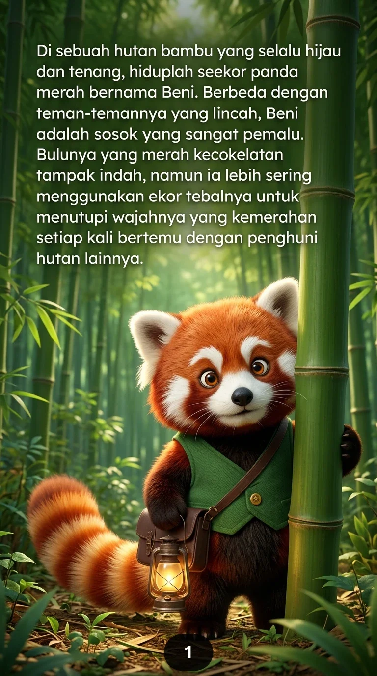KISAH BENI MENCARI KEBERANIAN Petualangan Panda Merah yang Seru preview 1
