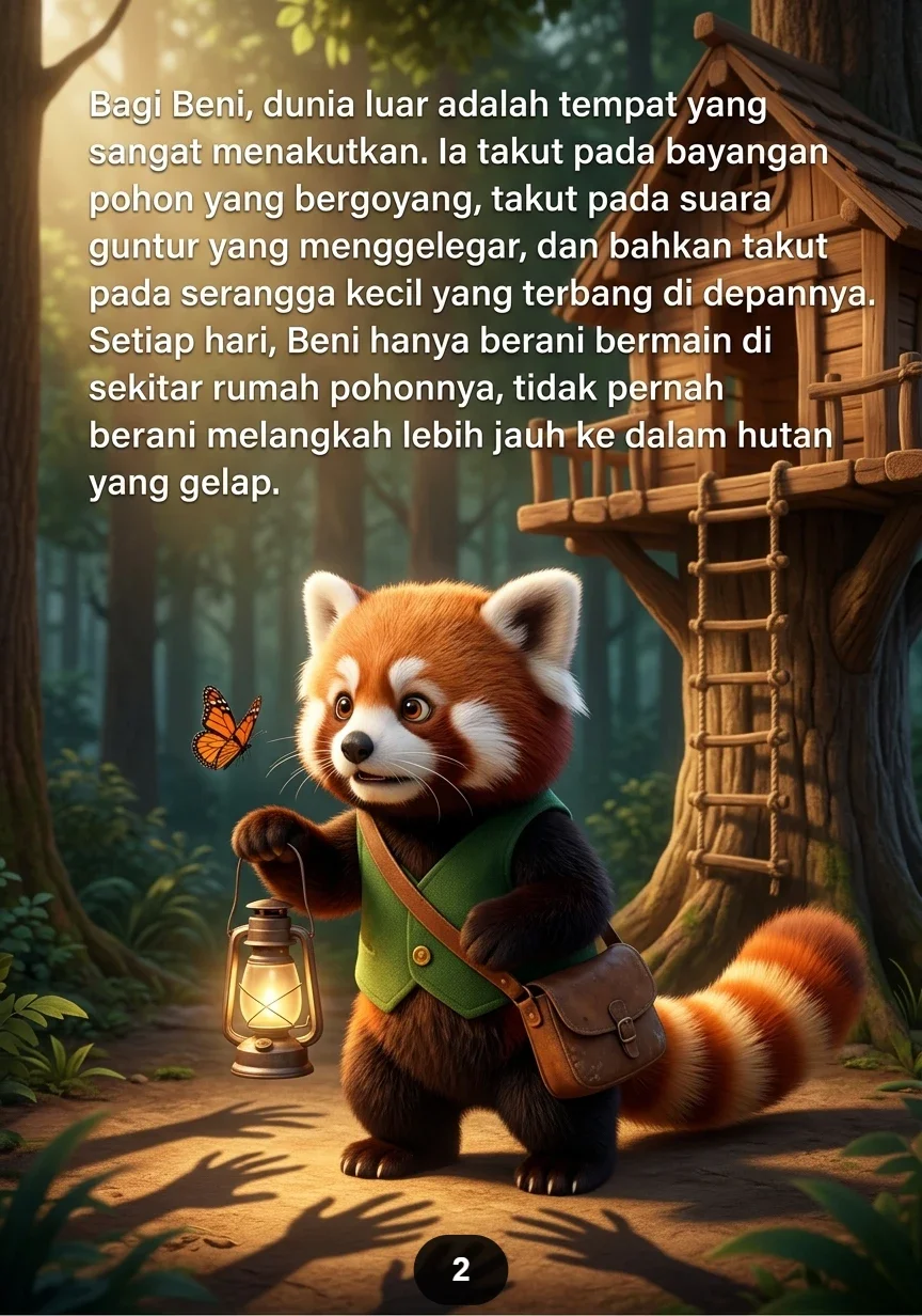 KISAH BENI MENCARI KEBERANIAN Petualangan Panda Merah yang Seru preview 2