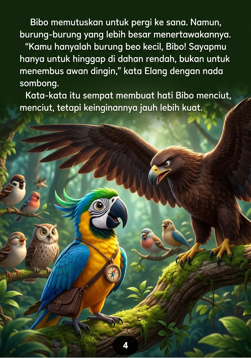 KISAH BIBO SI BURUNG BEO Terbang Tinggi Menggapai Mimpi preview 2