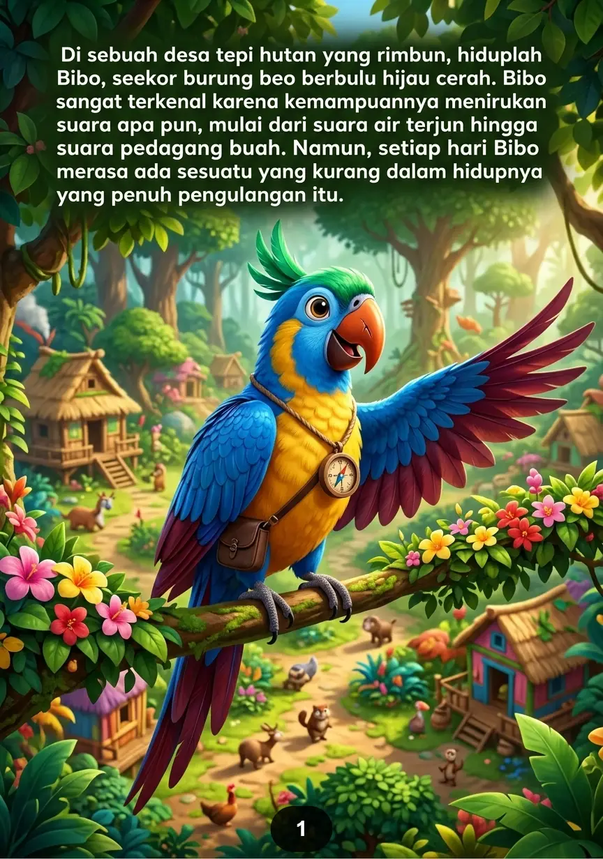 KISAH BIBO SI BURUNG BEO Terbang Tinggi Menggapai Mimpi preview 3