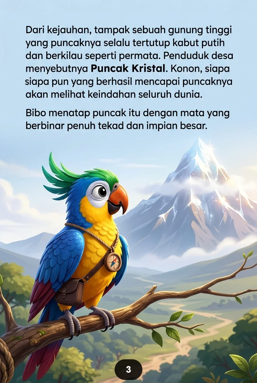 KISAH BIBO SI BURUNG BEO Terbang Tinggi Menggapai Mimpi preview 1