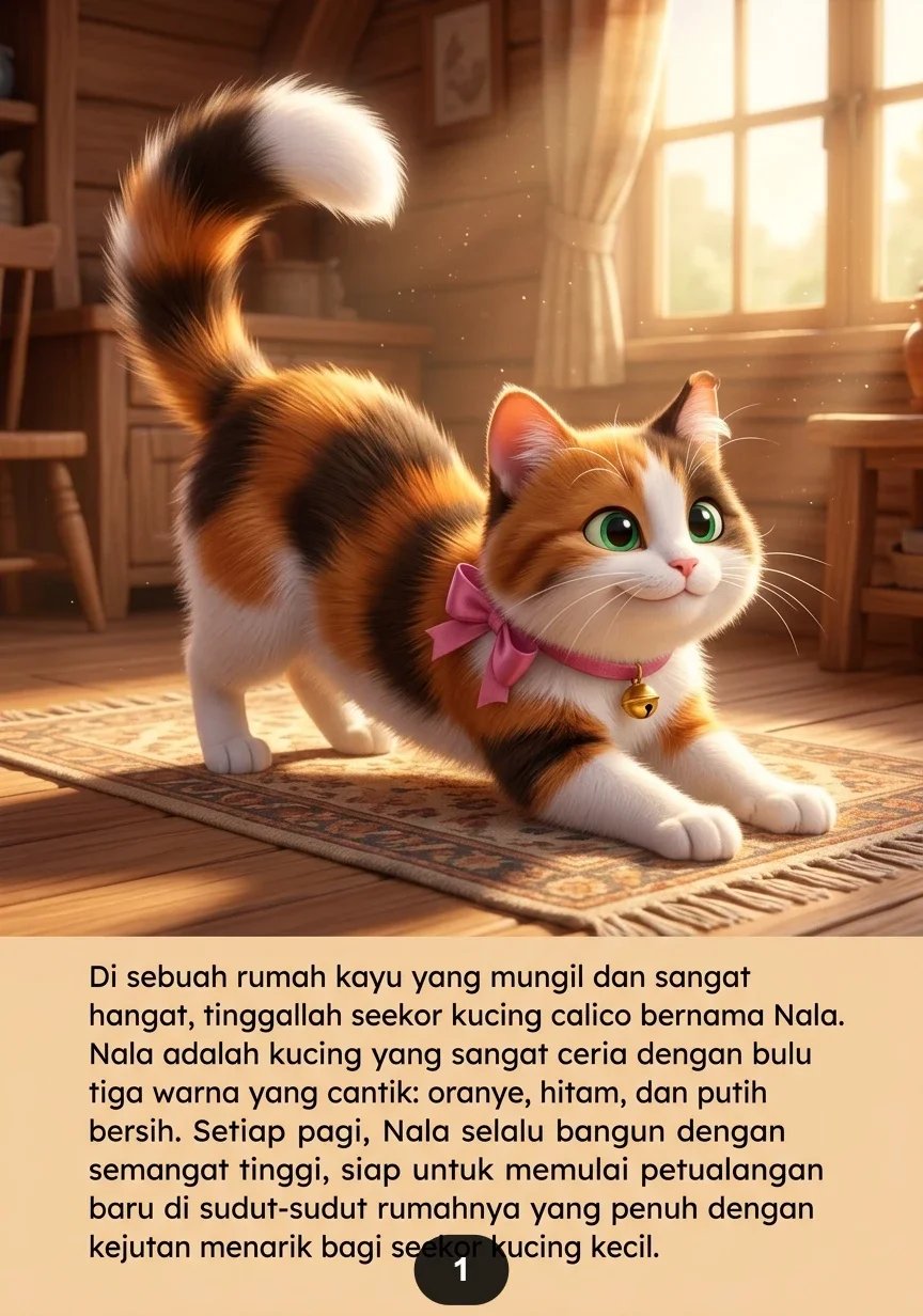 KISAH NALA SI KUCING CERIA Belajar Berbagi dengan Tulus preview 2