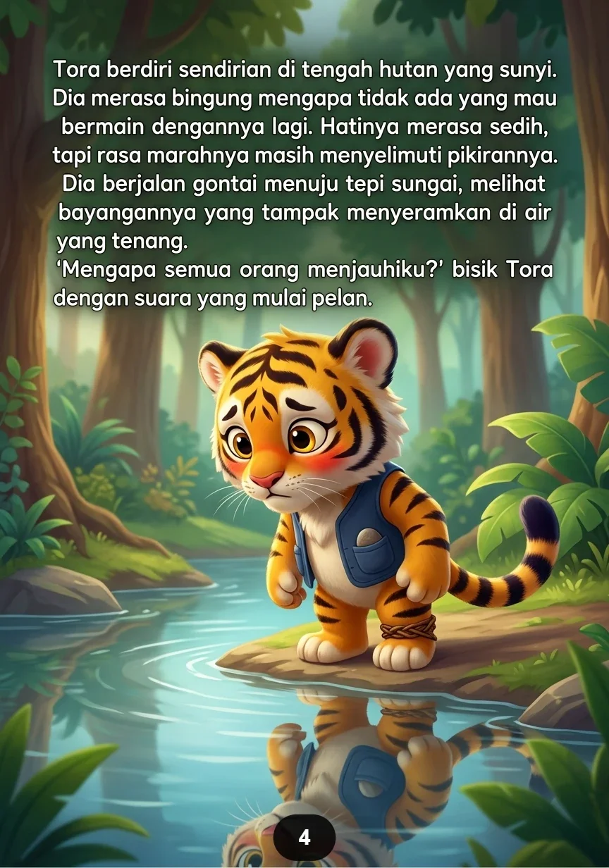 KISAH SI ANAK HARIMAU PEMBERANI Belajar Mengendalikan Emosi preview 1