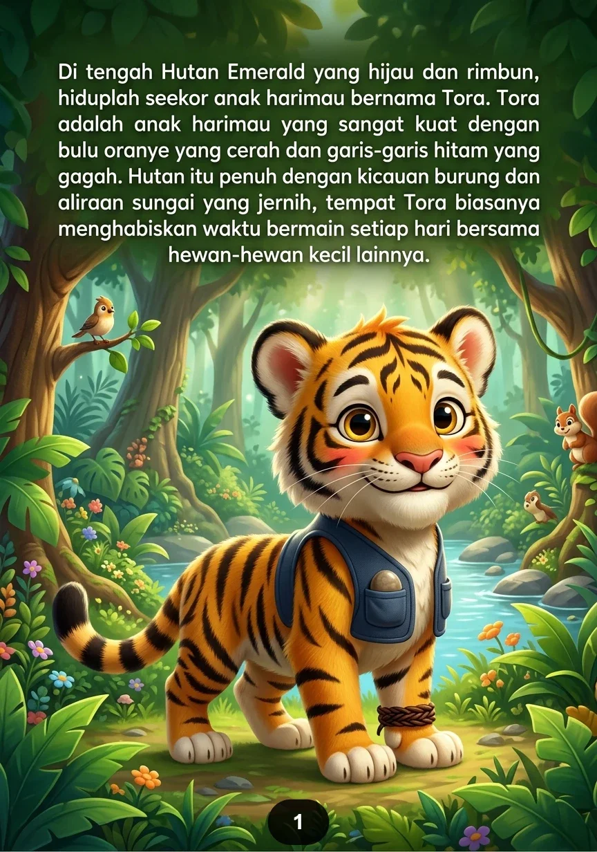 KISAH SI ANAK HARIMAU PEMBERANI Belajar Mengendalikan Emosi preview 2