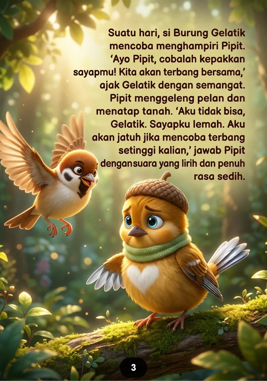 KISAH SI BURUNG KECIL YANG TIDAK MENYERAH Terbang Lebih Tinggi dari Ketakutan preview 3