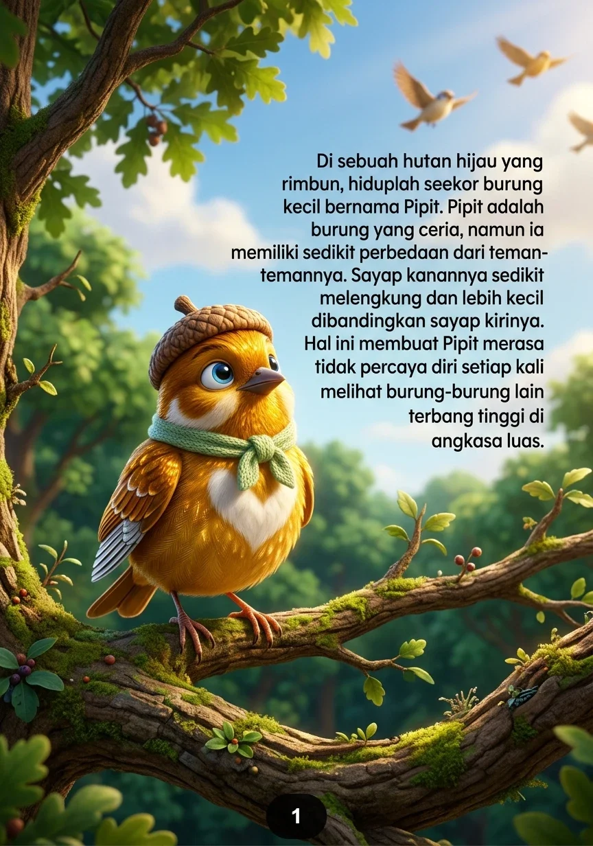 KISAH SI BURUNG KECIL YANG TIDAK MENYERAH Terbang Lebih Tinggi dari Ketakutan preview 1