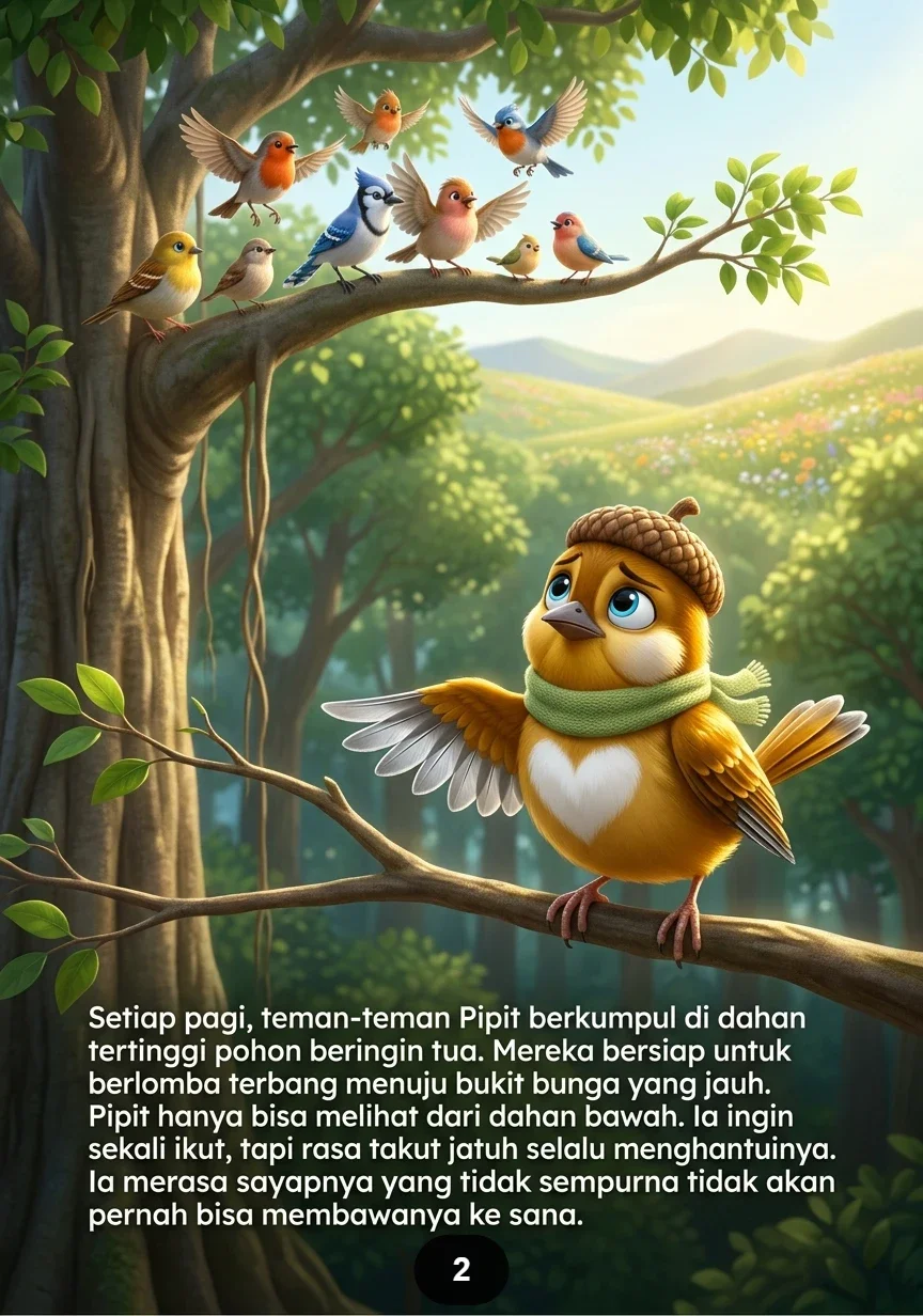 KISAH SI BURUNG KECIL YANG TIDAK MENYERAH Terbang Lebih Tinggi dari Ketakutan preview 2