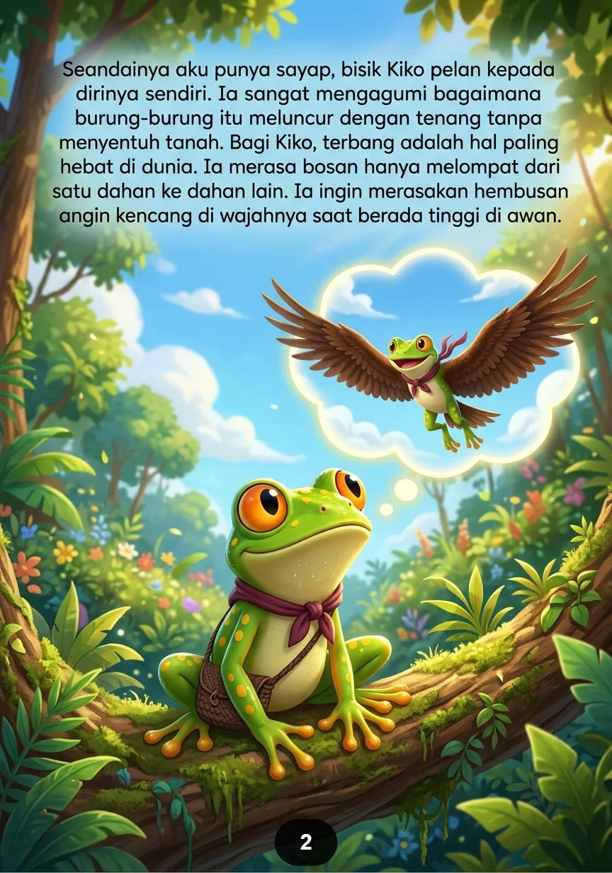 KISAH SI KATAK YANG INGIN TERBANG Percaya pada Kemampuan Diri preview 1