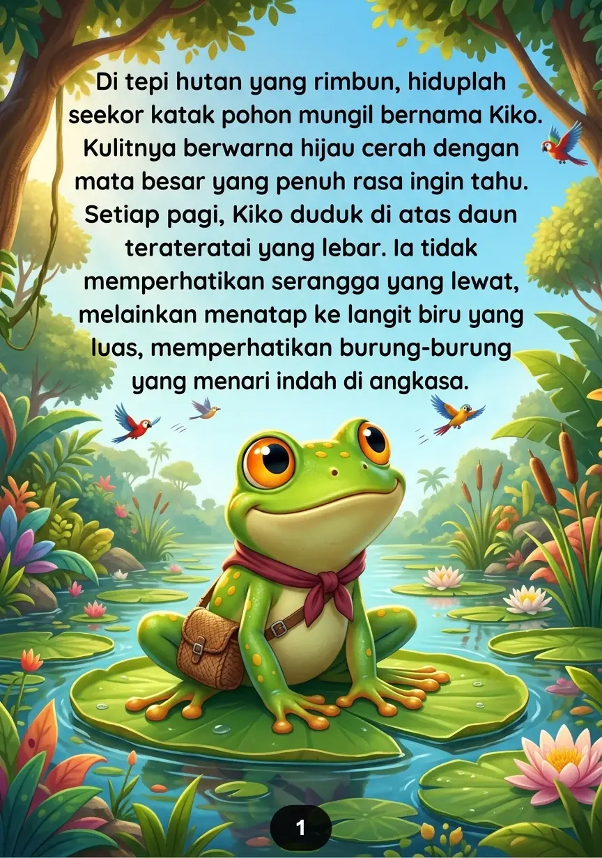 KISAH SI KATAK YANG INGIN TERBANG Percaya pada Kemampuan Diri preview 3
