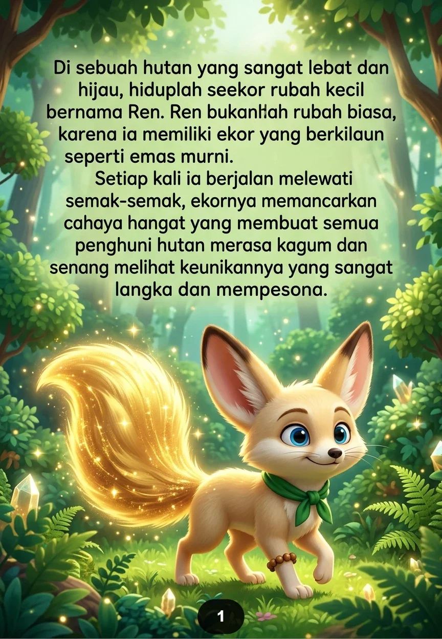 KISAH SI RUBAH EKOR EMAS Kejujuran adalah Harta Terindah preview 4
