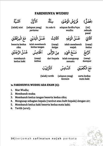 KITAB SAFINATUN NAJAH TERJEMAH PERKATA-BAHASA INDONESIA-Fiqih Dasar Madzhab Syafiiyah preview 3