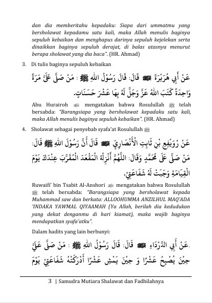 KITAB SHALAWAT TERLENGKAP ARAB LATIN-TERJEMAH-Samudra Mutiara Shalawat & Fadhilahnya preview 3
