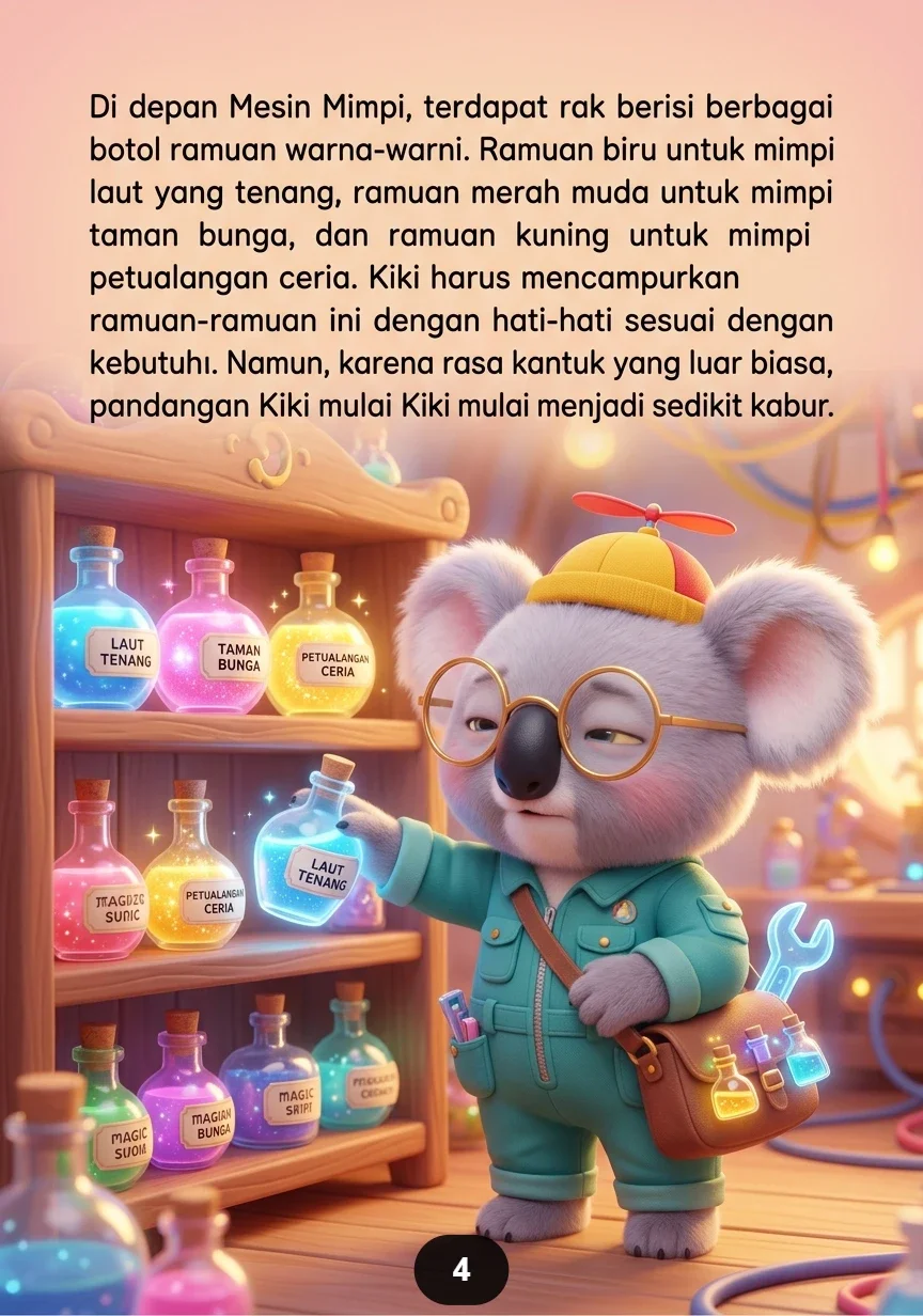 KOALA DAN MESIN MIMPI Kesalahan Kecil Membuat Mimpi Kacau preview 1