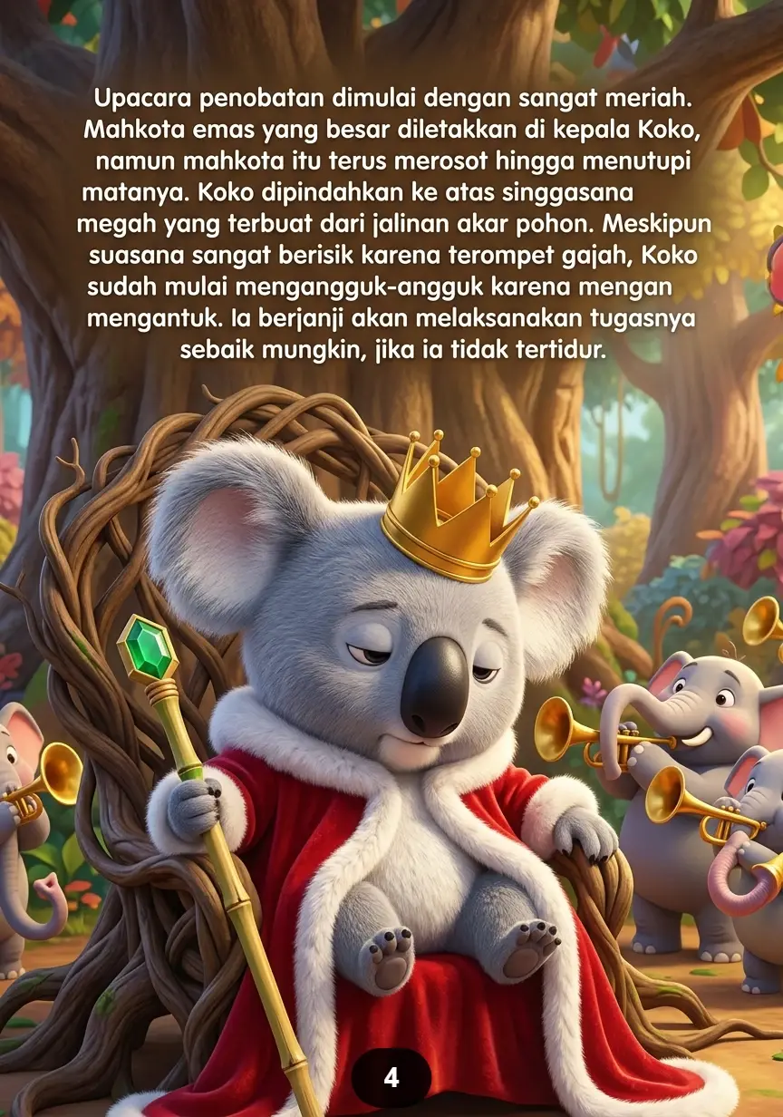 KOALA MENJADI RAJA SEHARI Istana Heboh Karena Raja Mengantuk preview 3