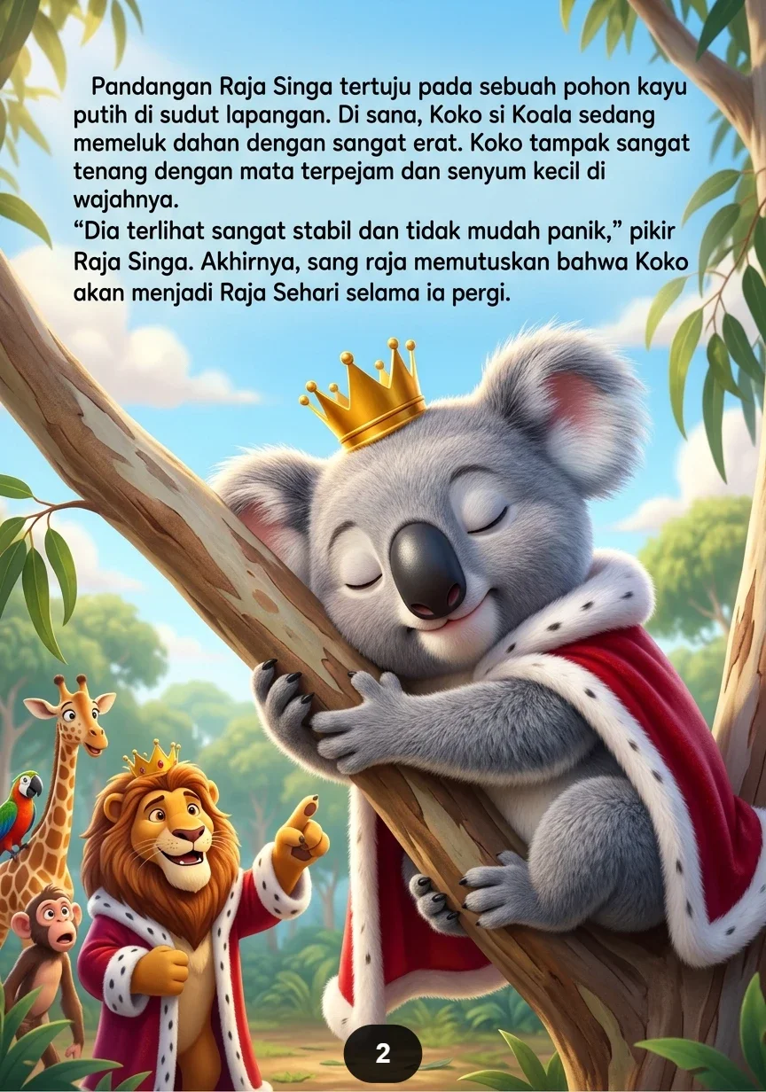 KOALA MENJADI RAJA SEHARI Istana Heboh Karena Raja Mengantuk preview 1