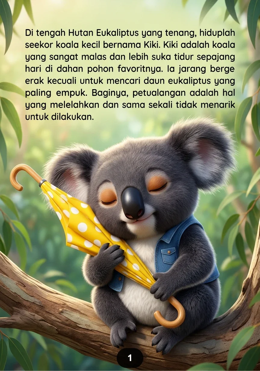 KOALA TERBANG DENGAN PAYUNG Petualangan Kocak Melintasi Negeri Awan preview 3