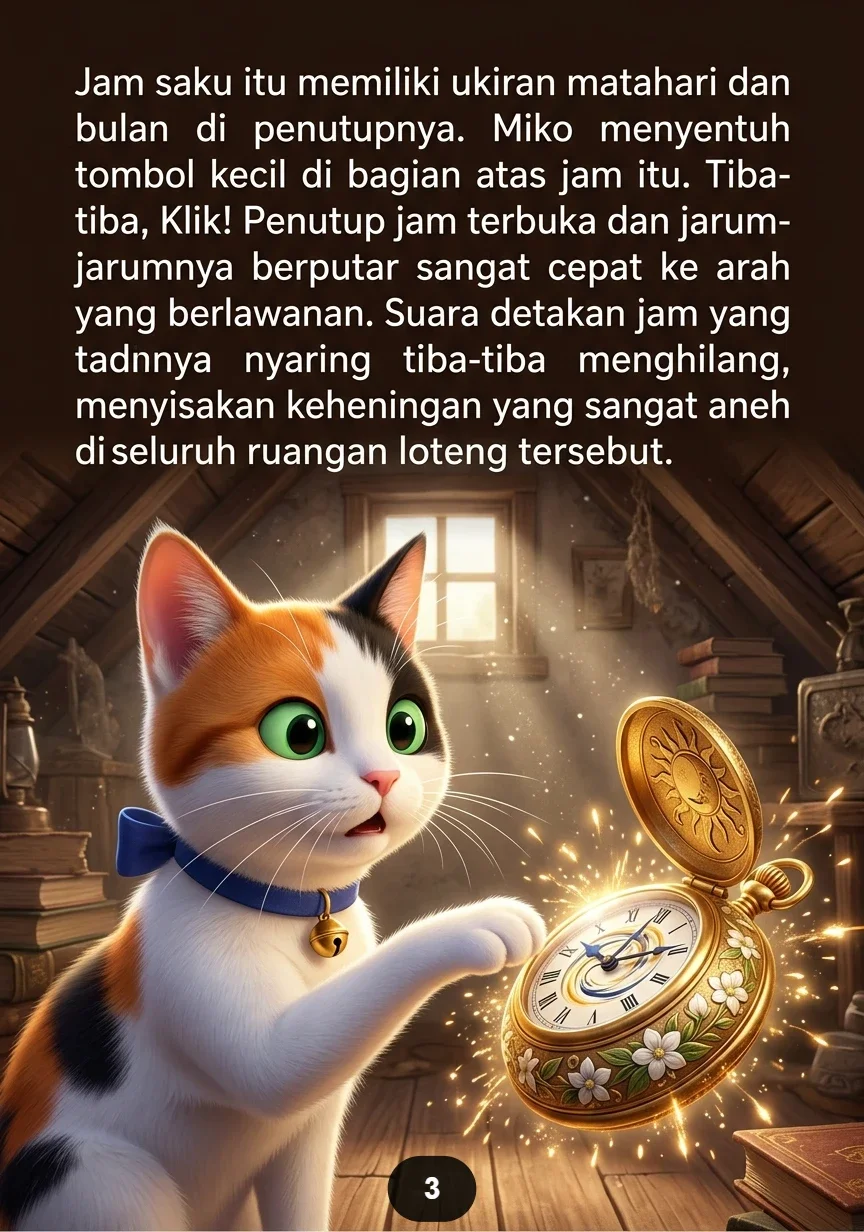 KUCING DAN JAM TERTIDUR Misteri Waktu yang Berhenti Berdetak preview 1