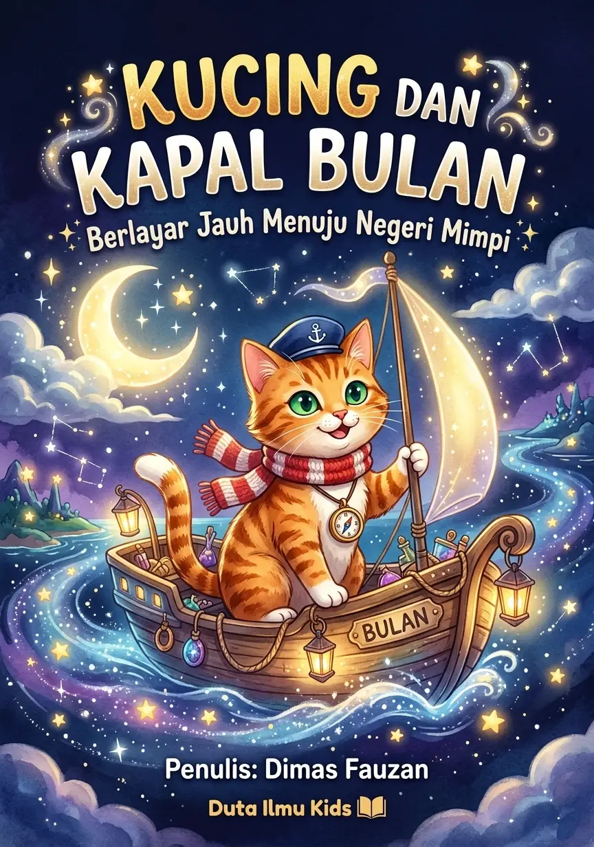 KUCING DAN KAPAL BULAN Berlayar Jauh Menuju Negeri Mimpi
