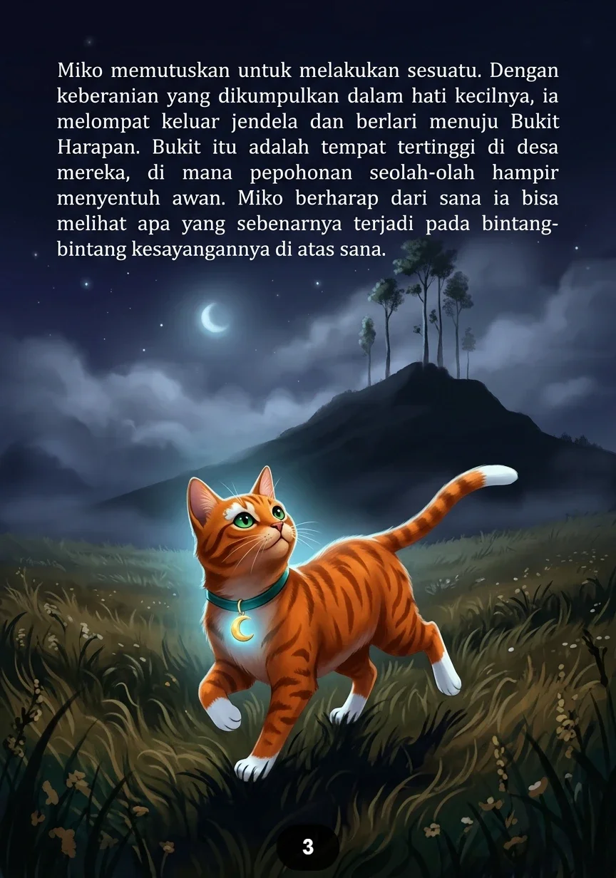 KUCING DAN KOTA BINTANG Petualangan Ajaib di Langit Malam preview 3