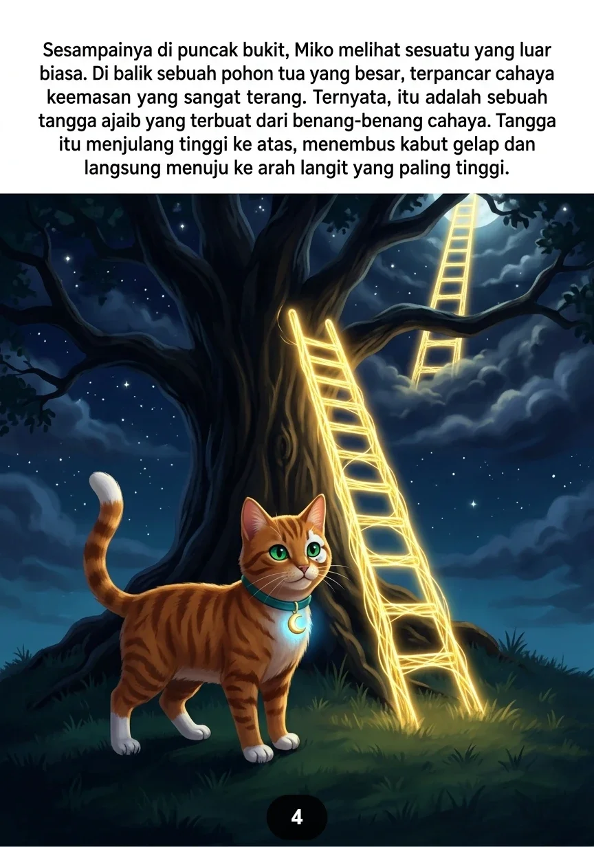 KUCING DAN KOTA BINTANG Petualangan Ajaib di Langit Malam preview 1